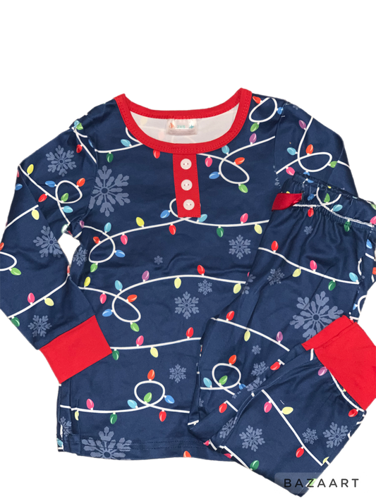 Kids Christmas Lights Pjs