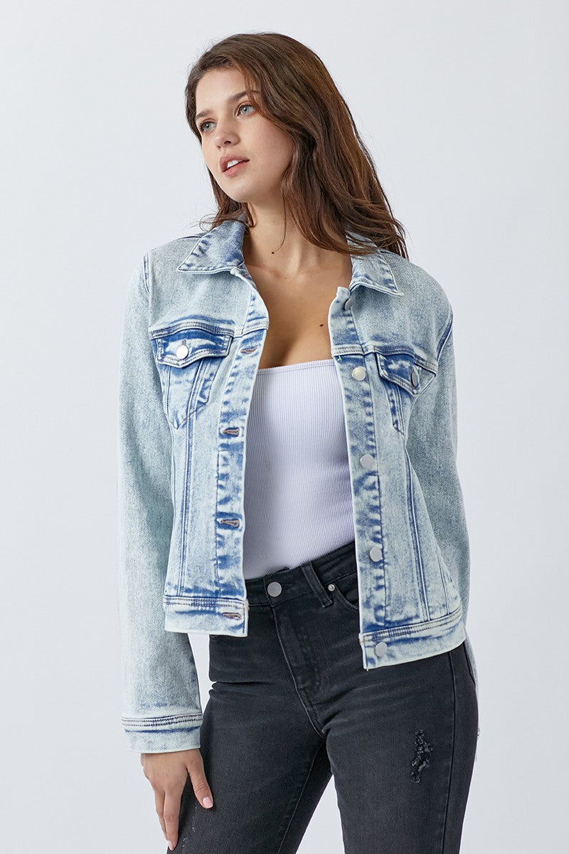 Acid Wash Denim Jacket