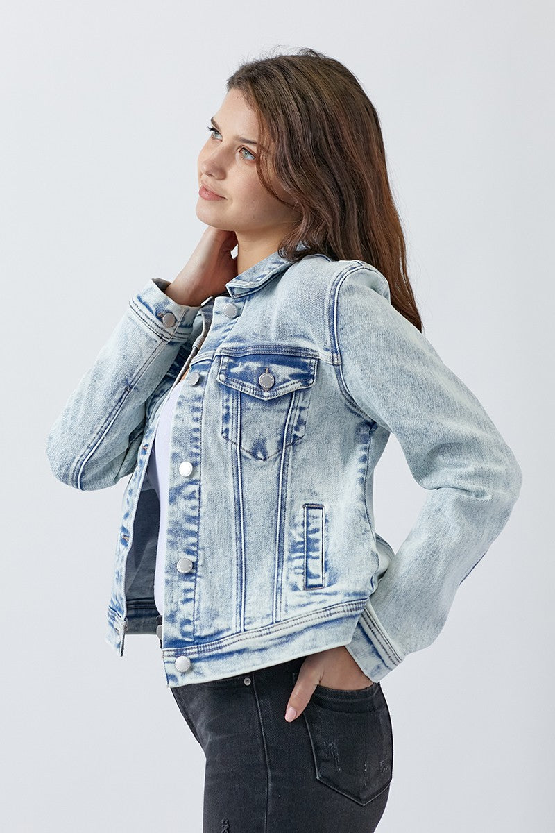 Acid Wash Denim Jacket