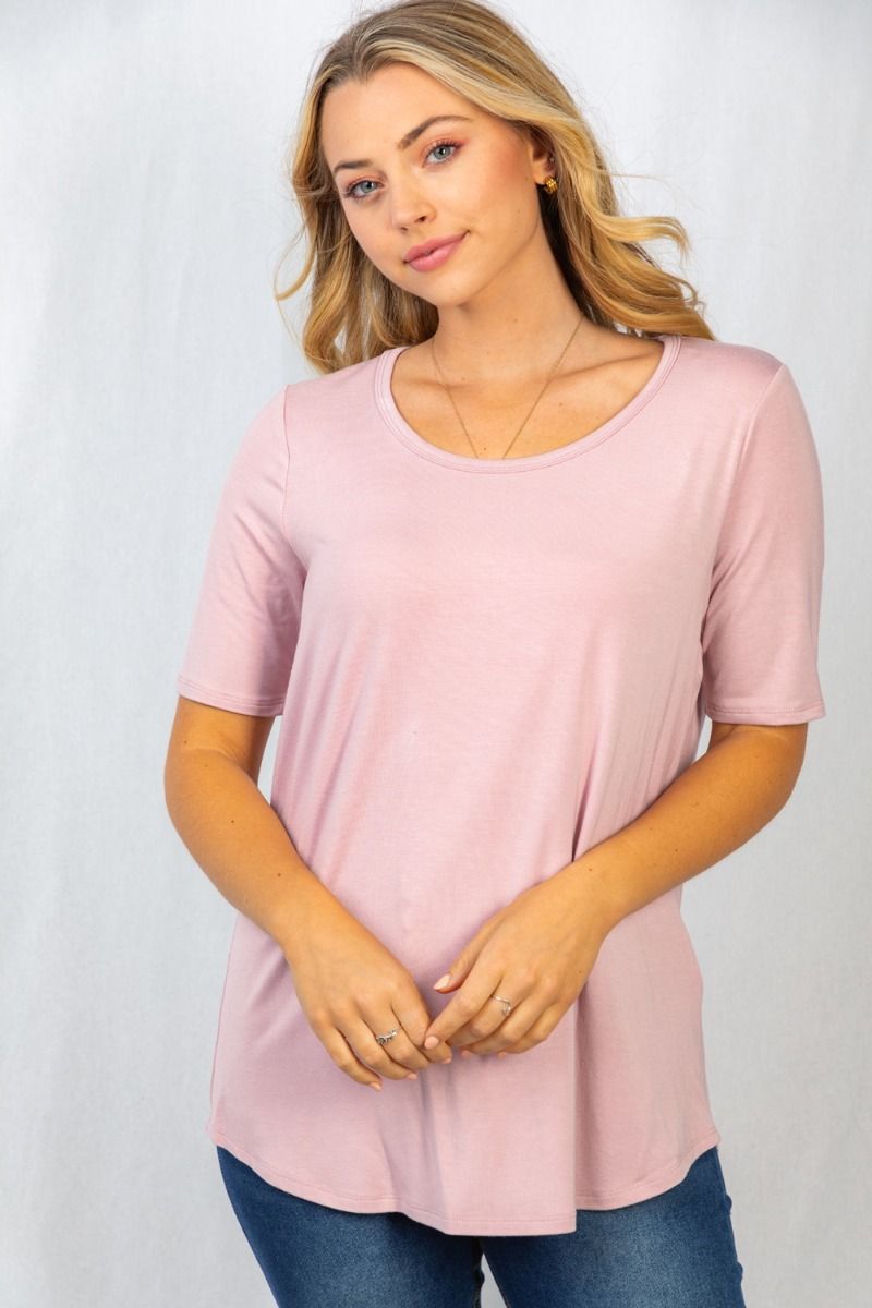 Tee Shirt-Pale Mauve